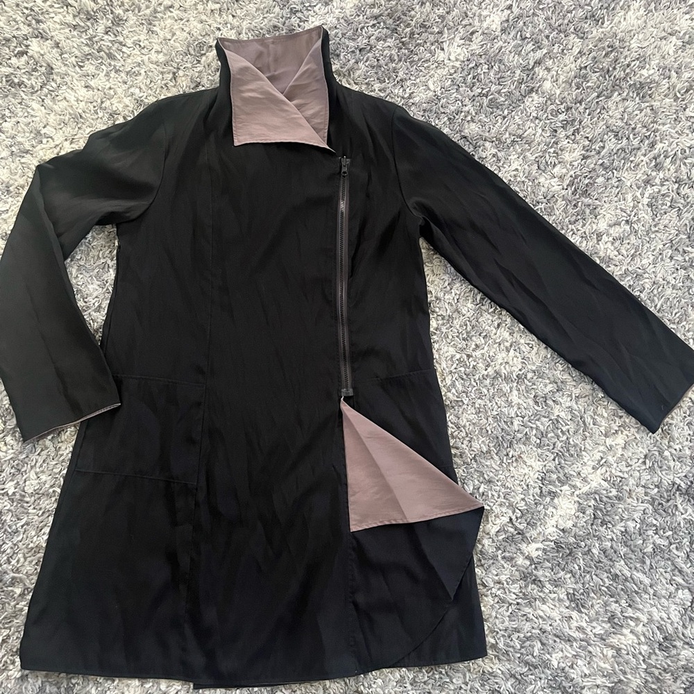 Janska Moxie Reversible Womens Jacket Black iridescent Brown Sz Small